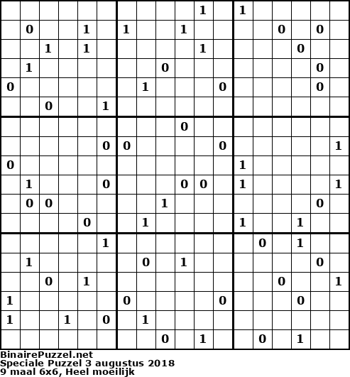 Binaire Puzzel