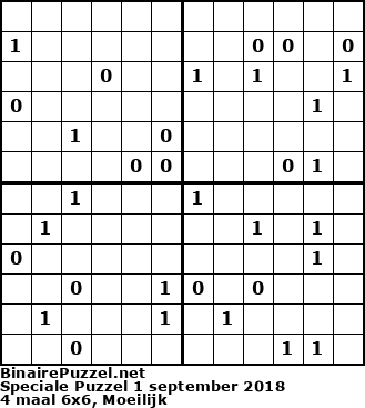 Binaire Puzzel