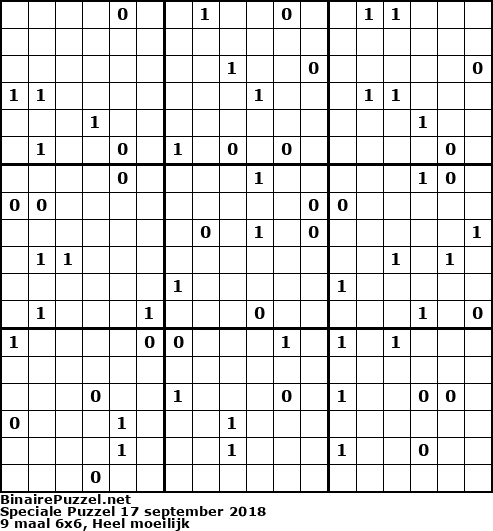 Binaire Puzzel
