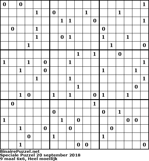 Binaire Puzzel