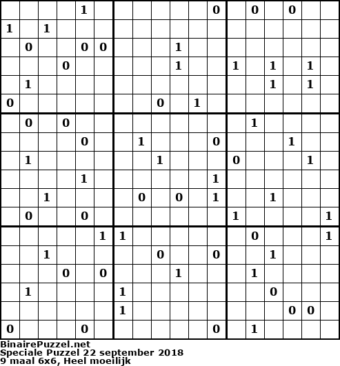 Binaire Puzzel