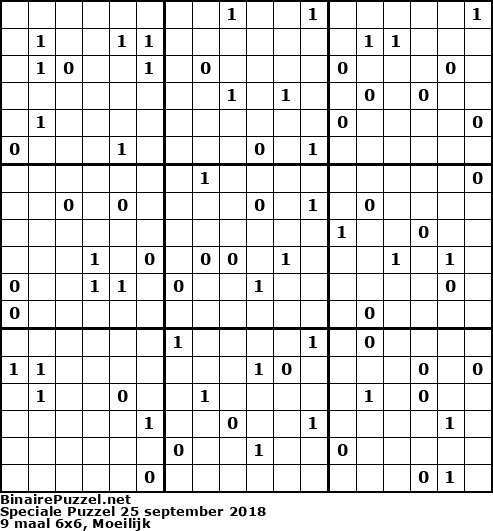 Binaire Puzzel