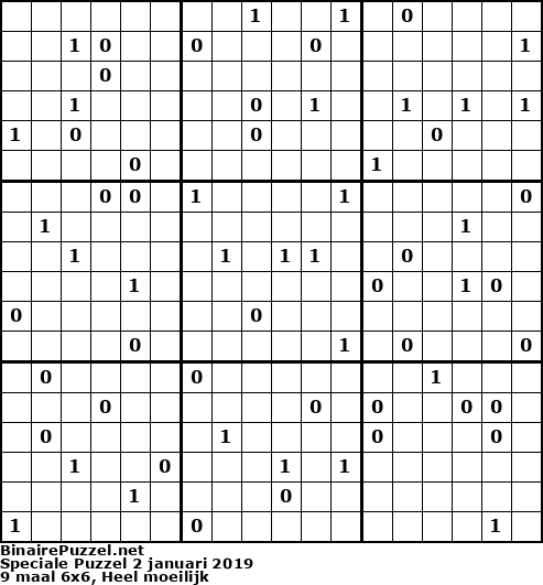 Binaire Puzzel