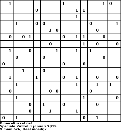 Binaire Puzzel