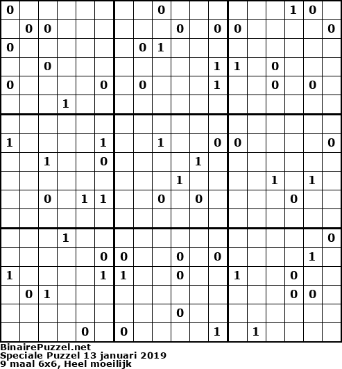 Binaire Puzzel