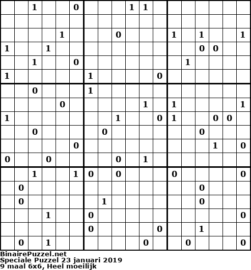 Binaire Puzzel