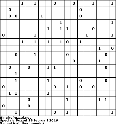 Binaire Puzzel