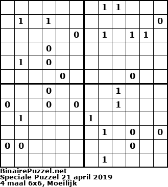 Binaire Puzzel