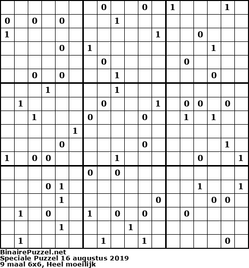 Binaire Puzzel