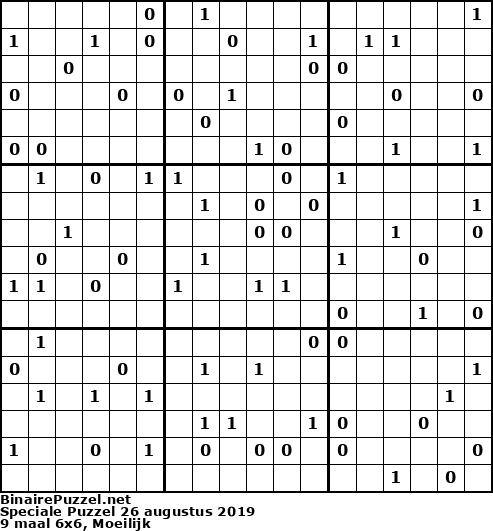Binaire Puzzel