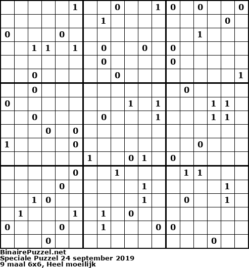 Binaire Puzzel