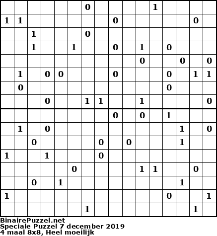 Binaire Puzzel
