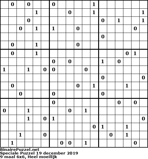 Binaire Puzzel