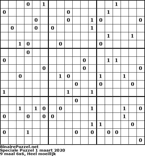 Binaire Puzzel
