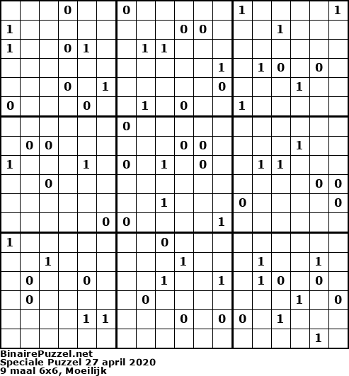 Binaire Puzzel