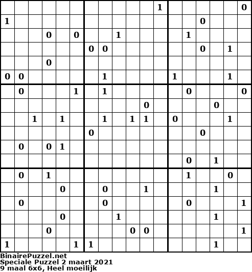 Binaire Puzzel