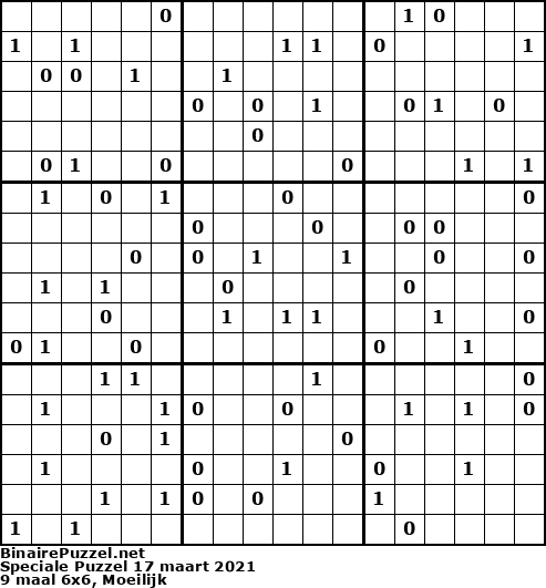 Binaire Puzzel