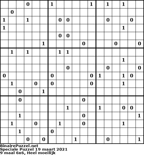 Binaire Puzzel