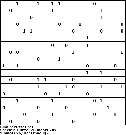 Binaire Puzzel