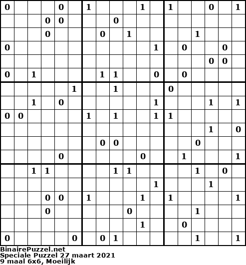 Binaire Puzzel