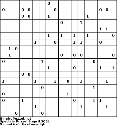 Binaire Puzzel