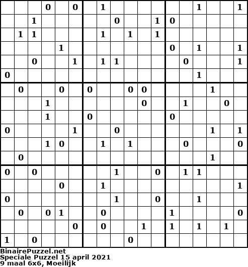 Binaire Puzzel