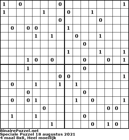 Binaire Puzzel
