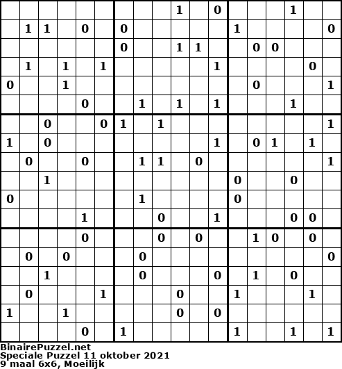 Binaire Puzzel