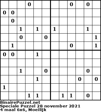Binaire Puzzel