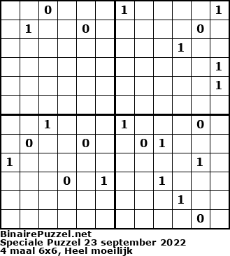 Binaire Puzzel