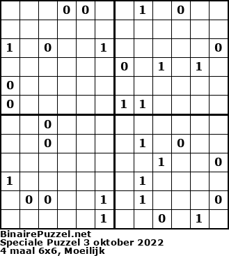 Binaire Puzzel