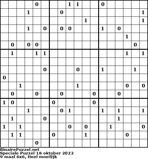 Binaire Puzzel