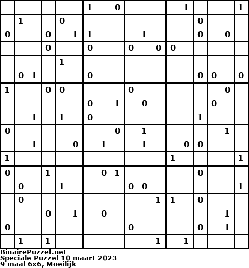 Binaire Puzzel