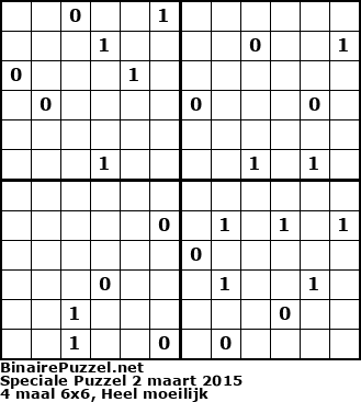 Binaire Puzzel