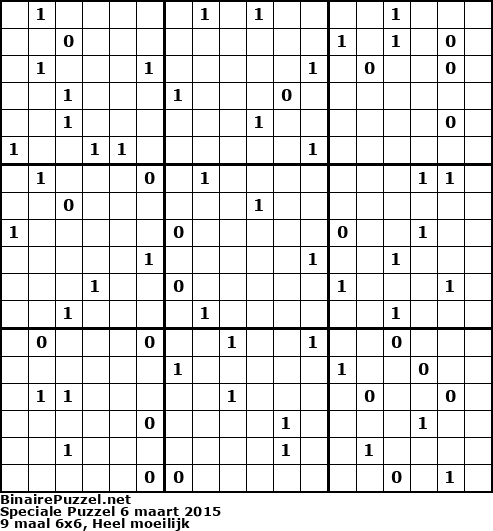 Binaire Puzzel