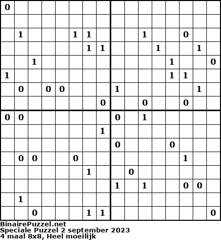 Binaire Puzzel