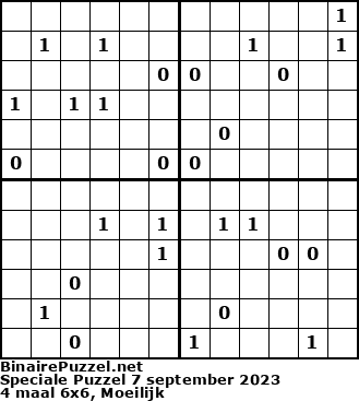 Binaire Puzzel