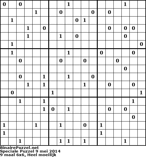 Binaire Puzzel