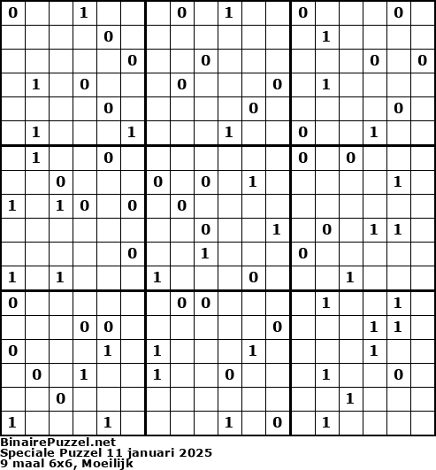 Binaire Puzzel