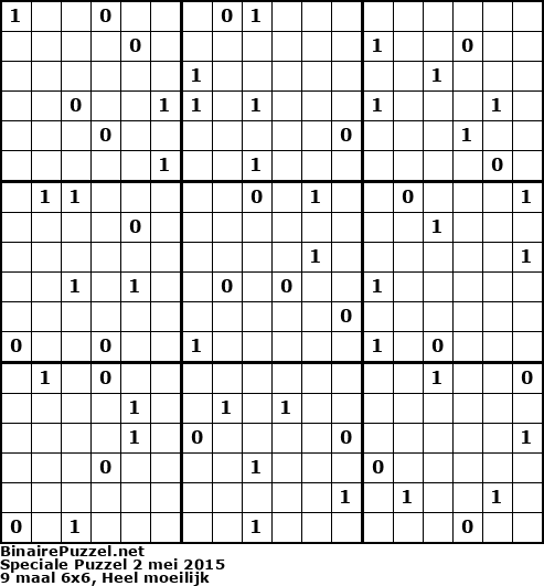 Binaire Puzzel