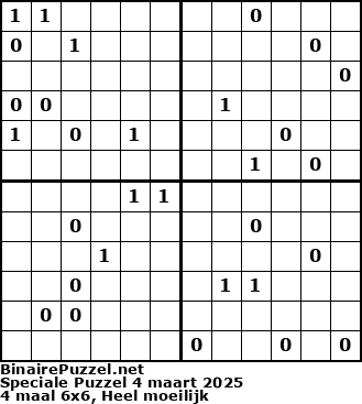 Binaire Puzzel