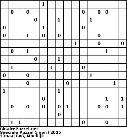 Binaire Puzzel
