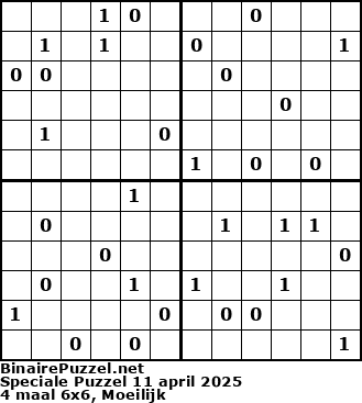 Binaire Puzzel