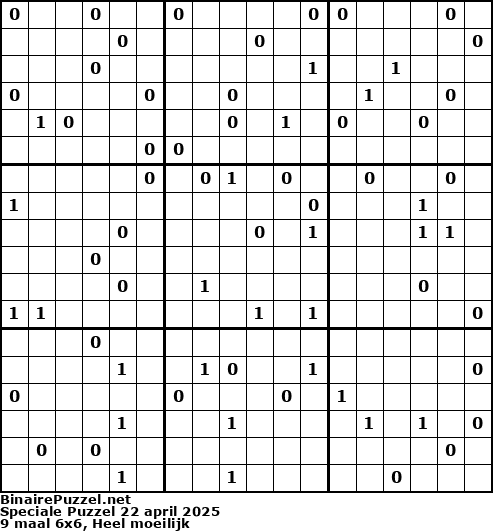 Binaire Puzzel