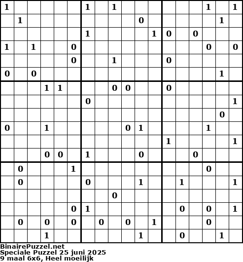 Binaire Puzzel