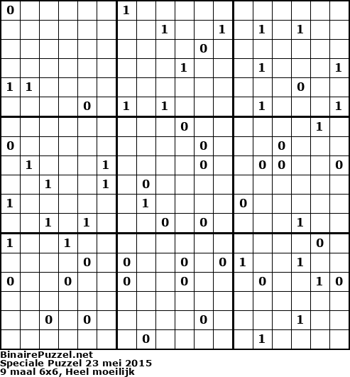 Binaire Puzzel