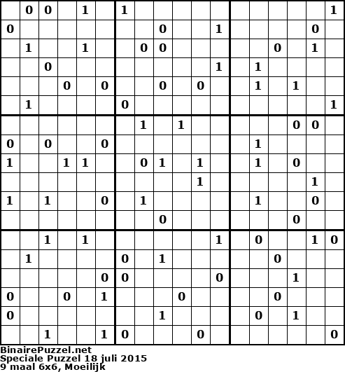 Binaire Puzzel