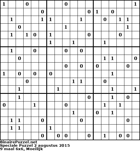 Binaire Puzzel