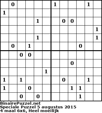 Binaire Puzzel