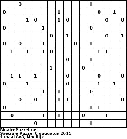 Binaire Puzzel